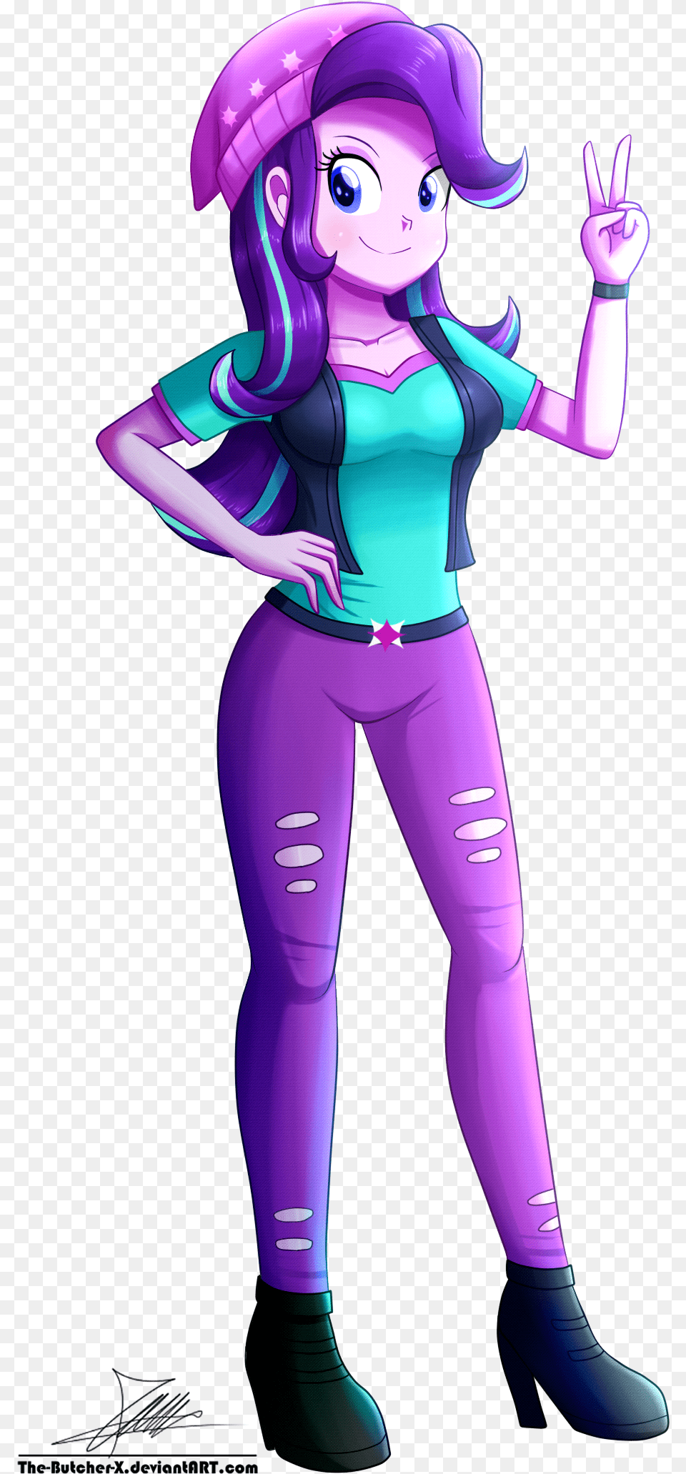 Cute Equestria Girls Female Hat Looking At You Starlight Glimmer Eg Pony, Book, Purple, Publication, Comics Png