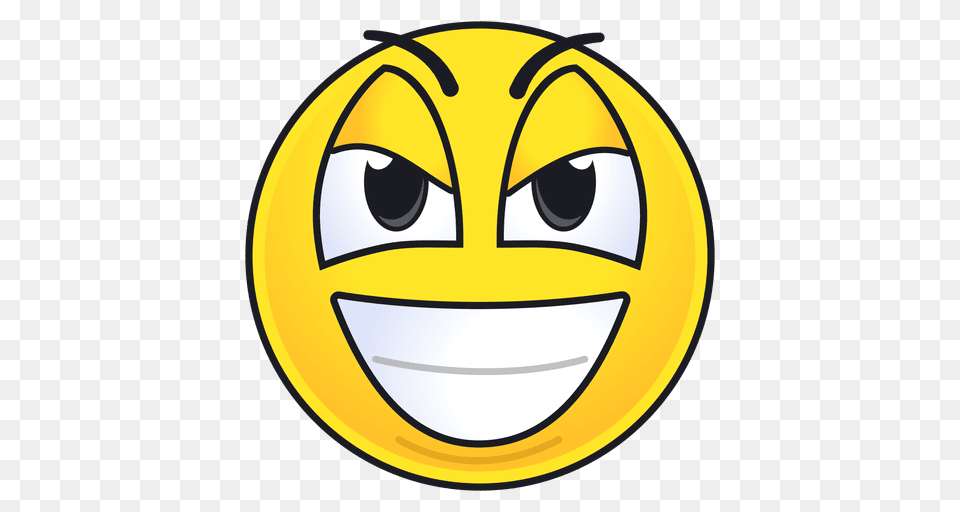 Cute Evil Grin Emoticon, Logo Free Png Download