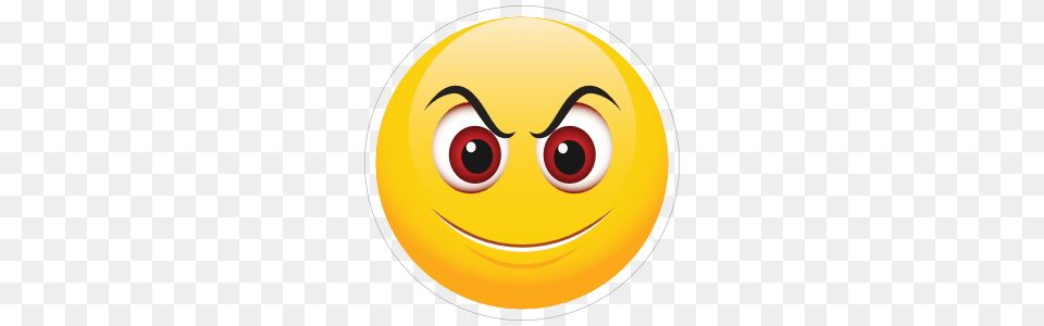 Cute Evil Smile Emoji Sticker Free Transparent Png