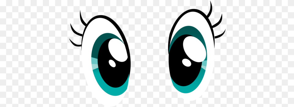 Cute Eye Cartoon Cartoon Eyes With Eyelashes, Astronomy, Moon, Nature, Night Free Png Download