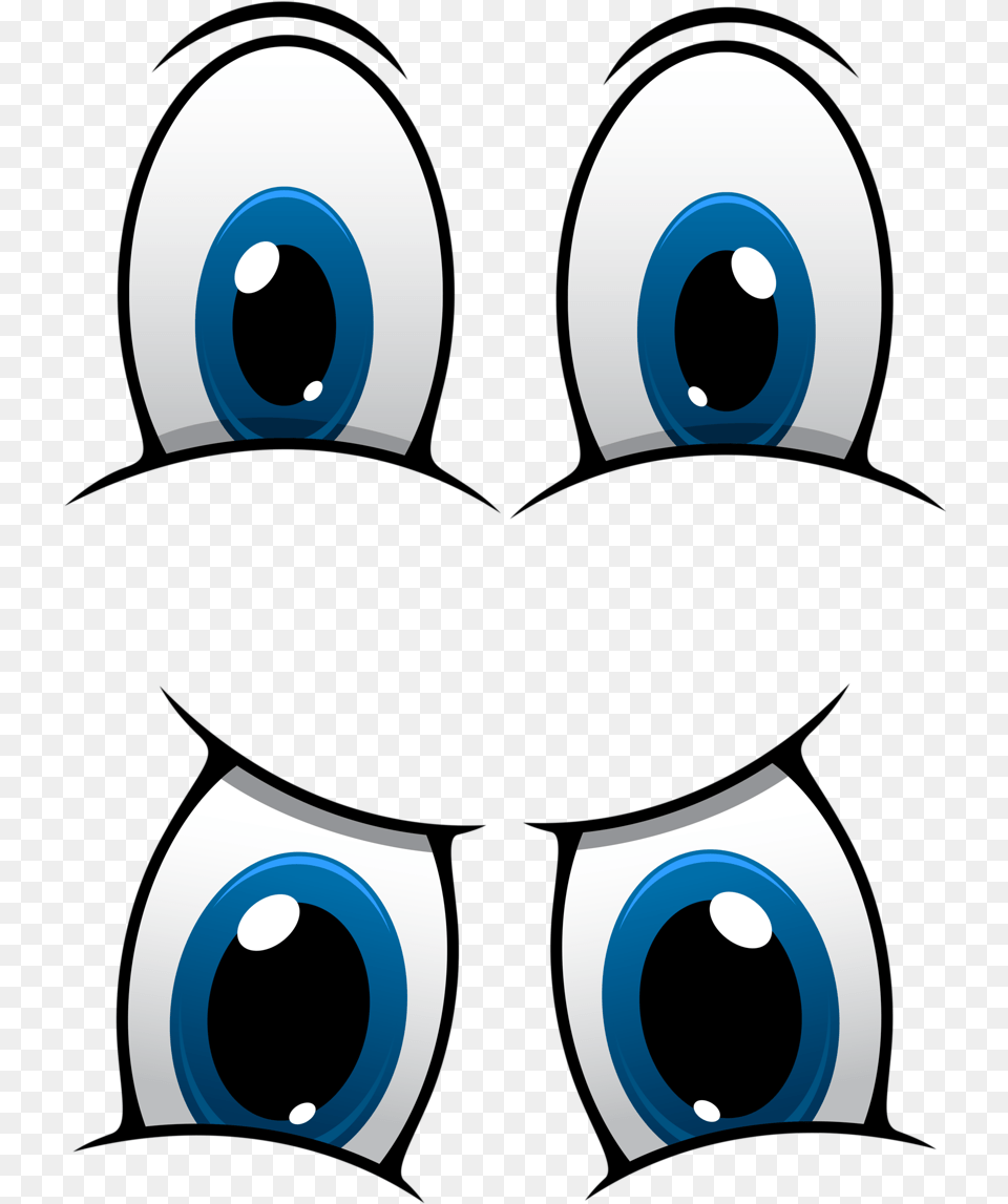 Cute Eye Clip Art Happy Cartoon Eyes Cute, Text, Number, Symbol Free Png