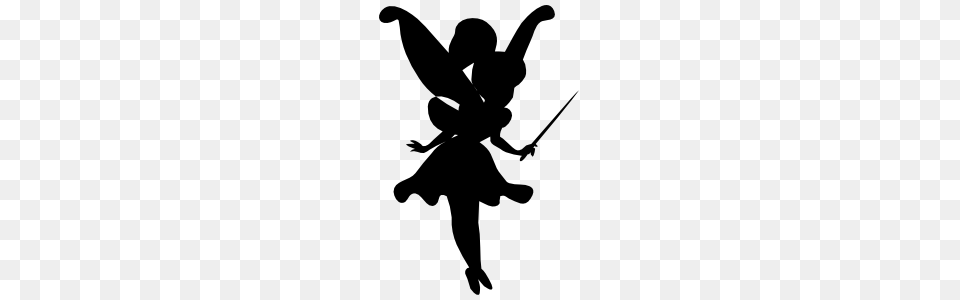 Cute Fairy Silhouette Sticker, Baby, Person Png Image