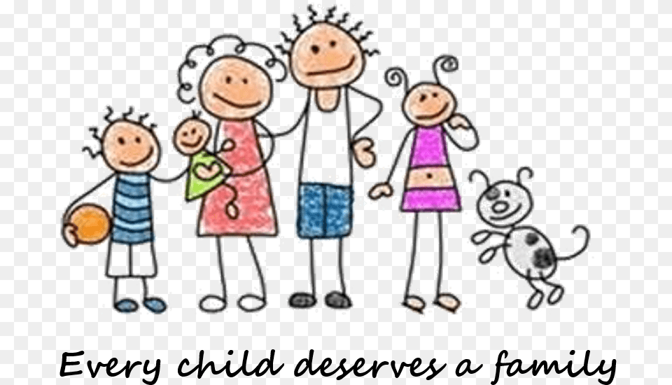 Cute Family Clipart Funny Family Picture Cartoon, Baby, Person, Toy Free Png