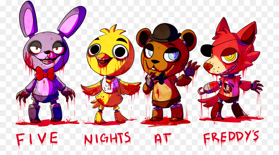 Cute Five Nights At Freddy39s 2 Characters, Baby, Book, Comics, Person Free Png Download