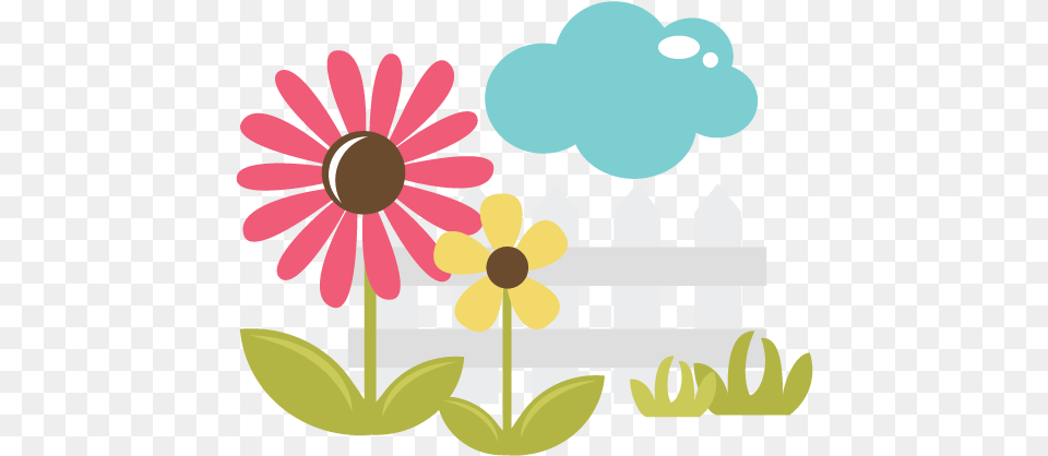 Cute Flower Clipart 3 Station Cute Flower Clipart, Daisy, Fence, Plant, Picket Free Transparent Png