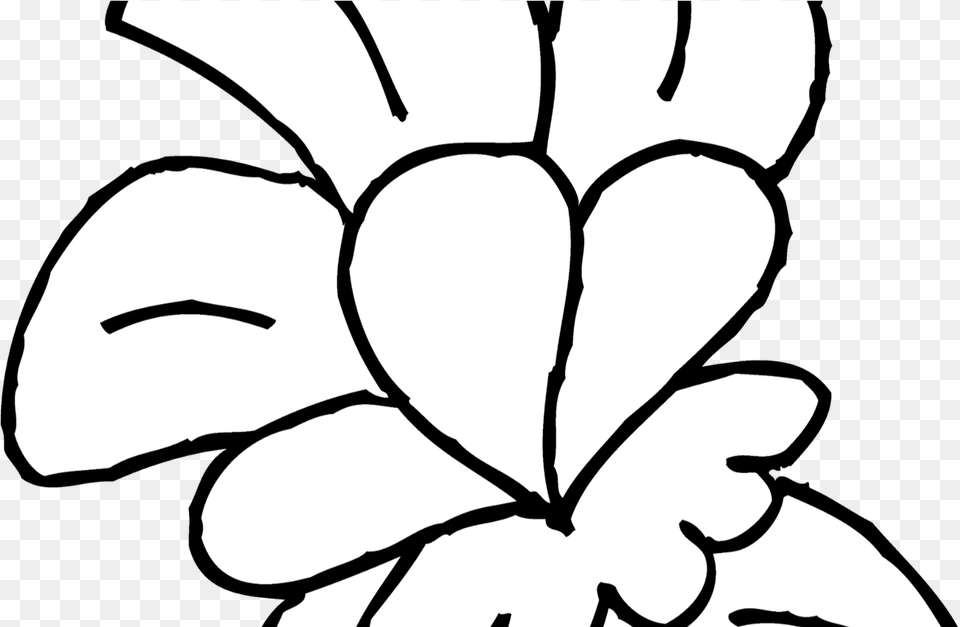 Cute Flower Coloring, Stencil, Plant, Baby, Person Png Image