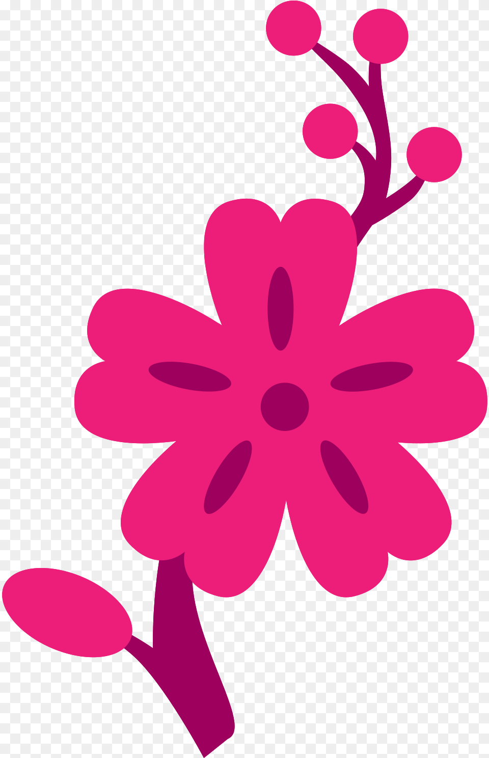 Cute Flower With Transparent Background Vector Graphics, Purple, Plant, Cutlery, Art Free Png