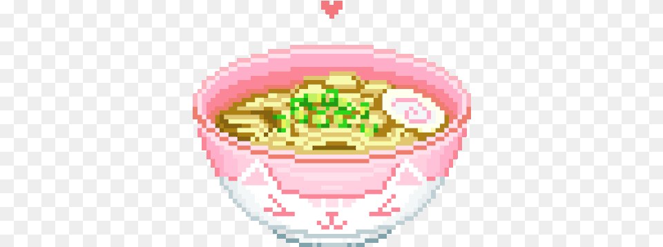 Cute Food Kawaii Pink Pixel Art Pixels Transparent Kawaii Pixel, Birthday Cake, Bowl, Cake, Cream Png Image