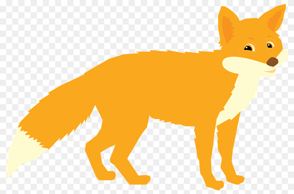 Cute Fox Clipart, Animal, Canine, Mammal, Red Fox Png Image