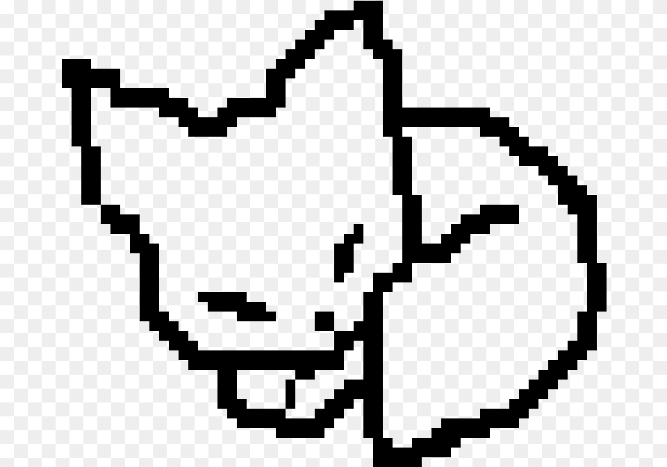 Cute Fox Pup Base Emblem, Gray Png Image