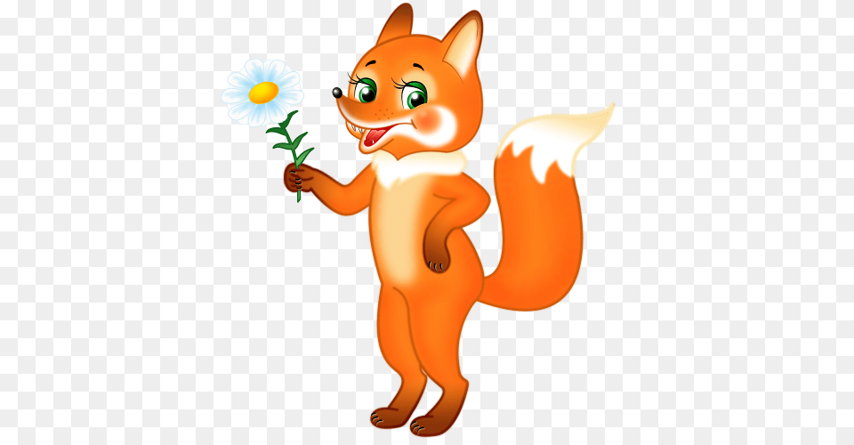 Cute Foxes Clip Art Online, Daisy, Flower, Plant Png