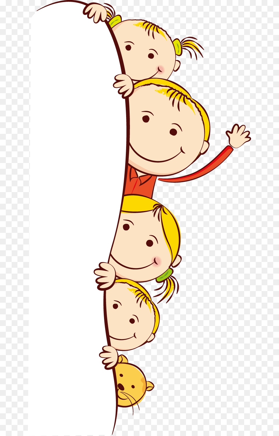 Cute Frame Kids Cartoon Child Free Clipart Hd Kids Cartoon, Elf, Baby, Person, Face Png Image