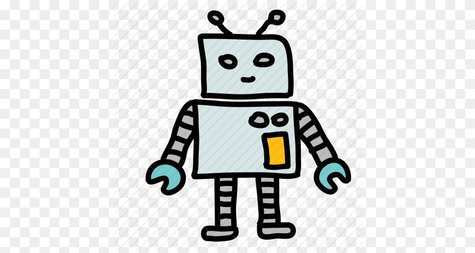 Cute Friendly Robot Space Icon Free Png