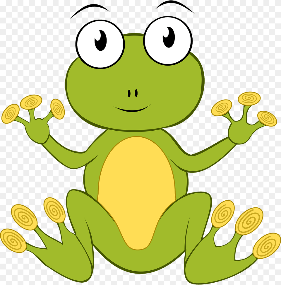 Cute Frog Clipart, Amphibian, Animal, Wildlife, Face Png Image