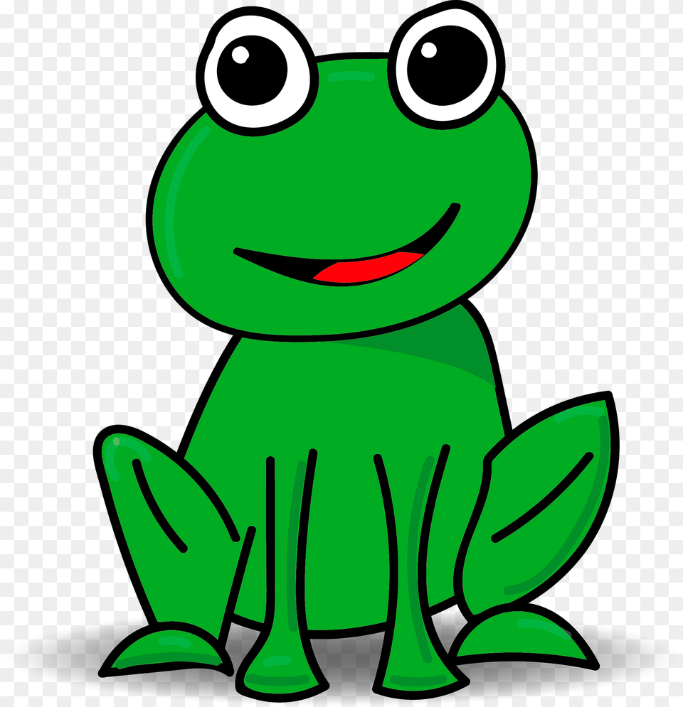 Cute Frog Clipart, Amphibian, Animal, Wildlife, Green Free Png