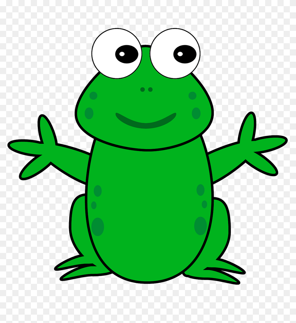 Cute Frog Clipart, Amphibian, Animal, Wildlife, Snowman Png Image