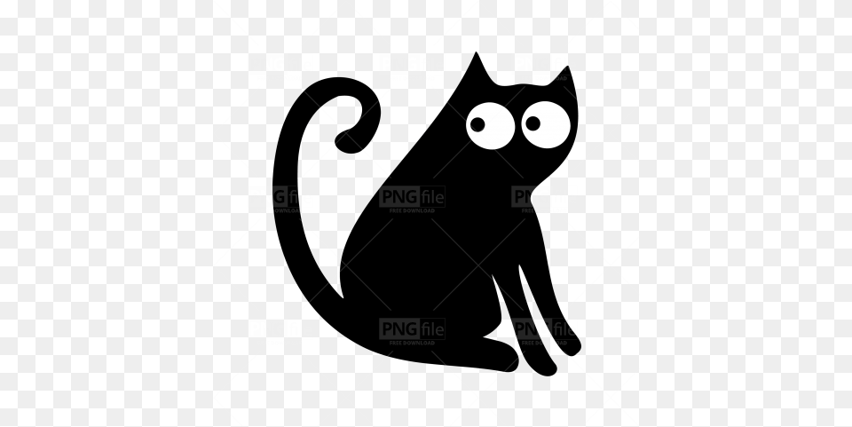 Cute Funny Black Cat Silhouette Ew People Cat Svg, Scoreboard Png Image