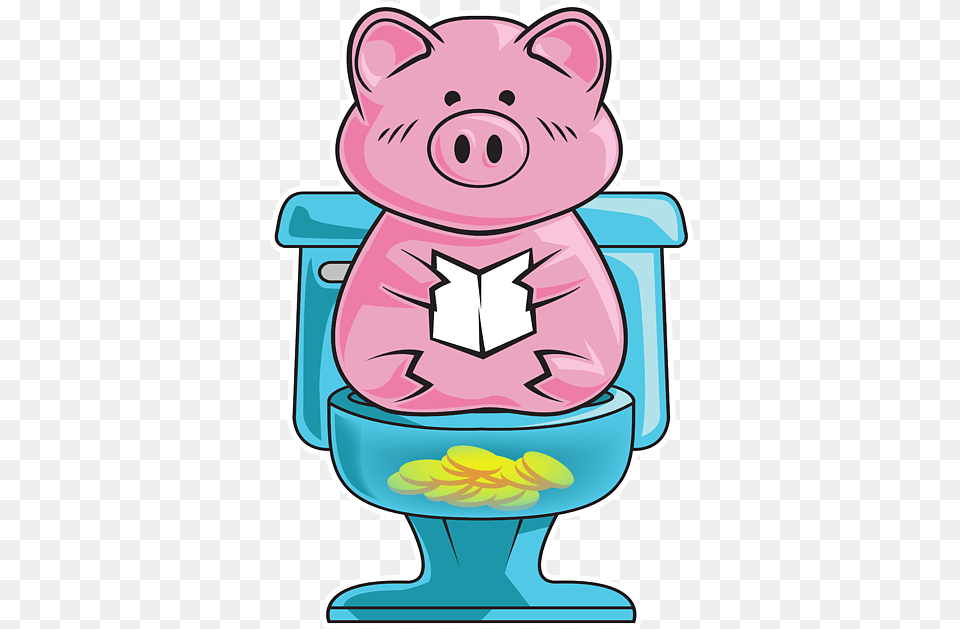 Cute Funny Pig Piggy Bank Funny, Indoors, Animal, Bear, Mammal Free Png Download