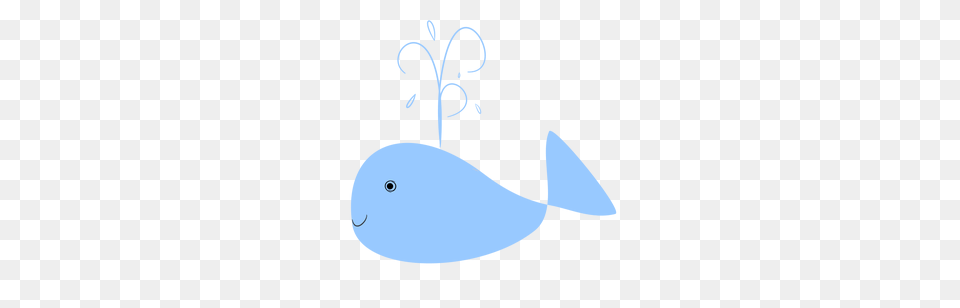 Cute Funny Whale With Water Stock Vector Art More Images Of Animal, Flower, Anther, Plant, Sea Life Free Png Download