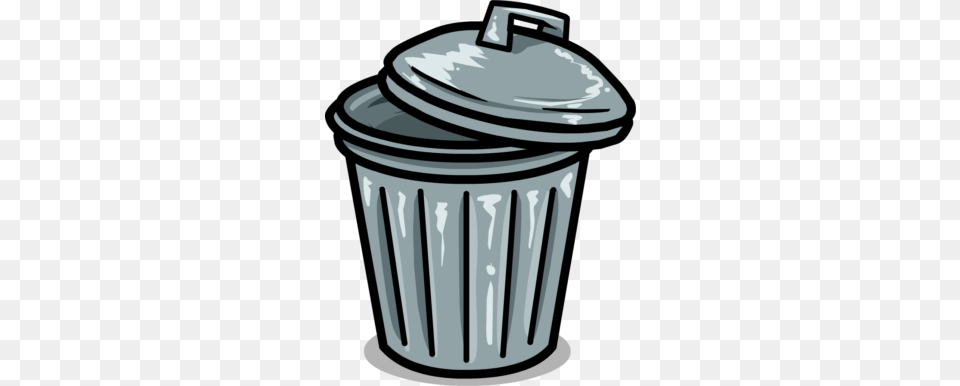 Cute Garbage Can Clipart, Tin, Trash Can, Bottle, Shaker Png Image