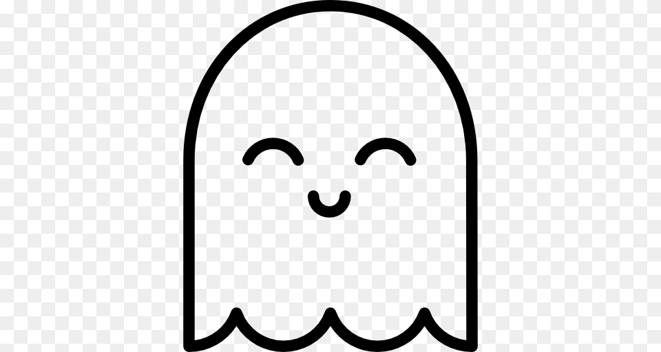Cute Ghost, Stencil, Baby, Person, Head Free Png