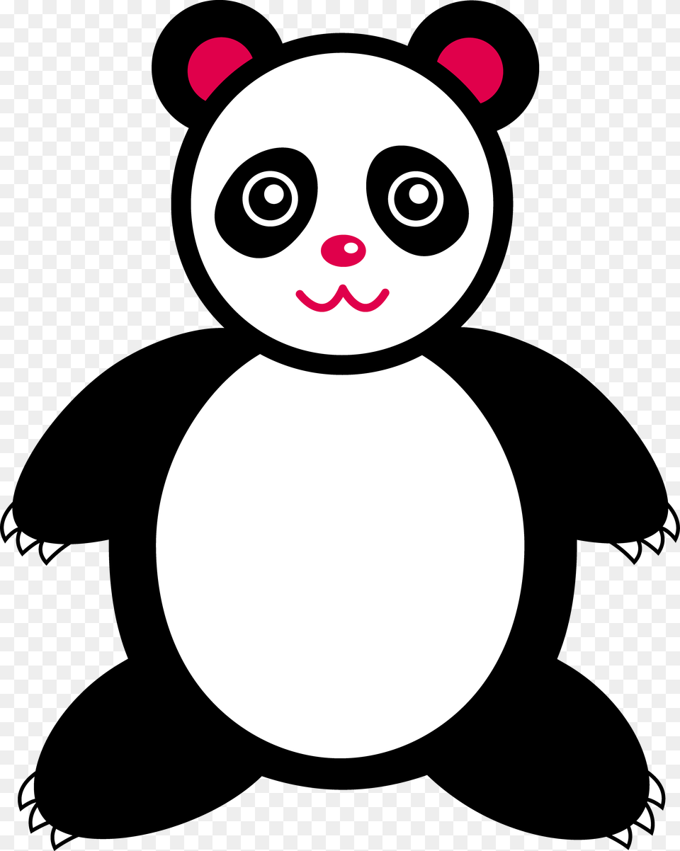 Cute Giant Panda Bear Clip Art Clipart Cute Cartoon Panda, Face, Head, Person, Animal Free Transparent Png