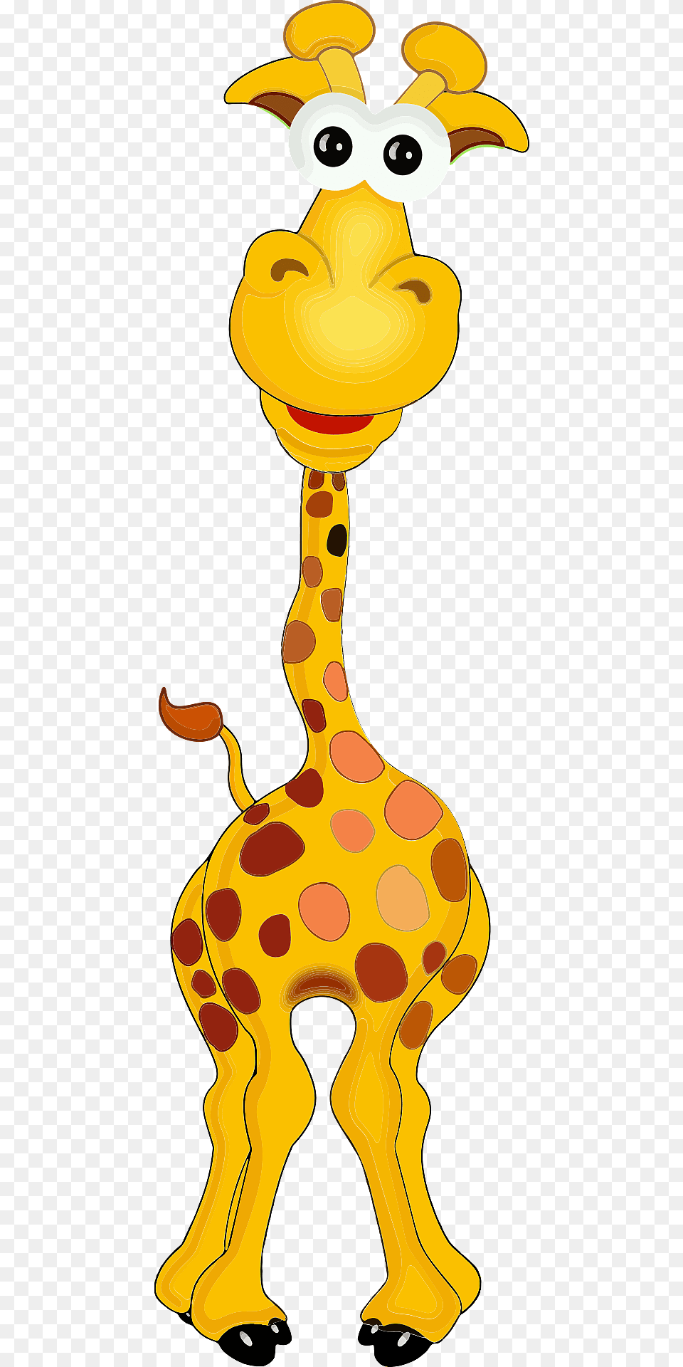 Cute Giraffe Clipart, Animal, Mammal, Wildlife, Cartoon Free Png Download