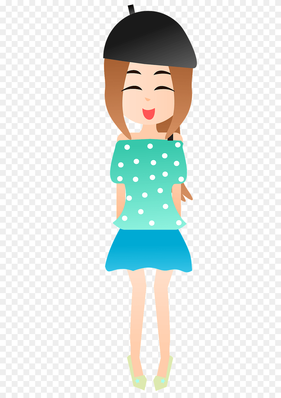 Cute Girl Clipart, Pattern, Child, Person, Female Free Png Download