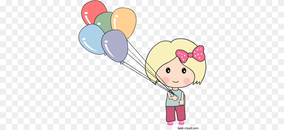 Cute Girl Holding Colorful Balloons Boy With Balloons Clipart, Balloon, Person, Face, Head Png