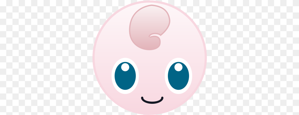 Cute Go Jigglypuff Monster Pokemon Icon Circle, Disk Free Png Download