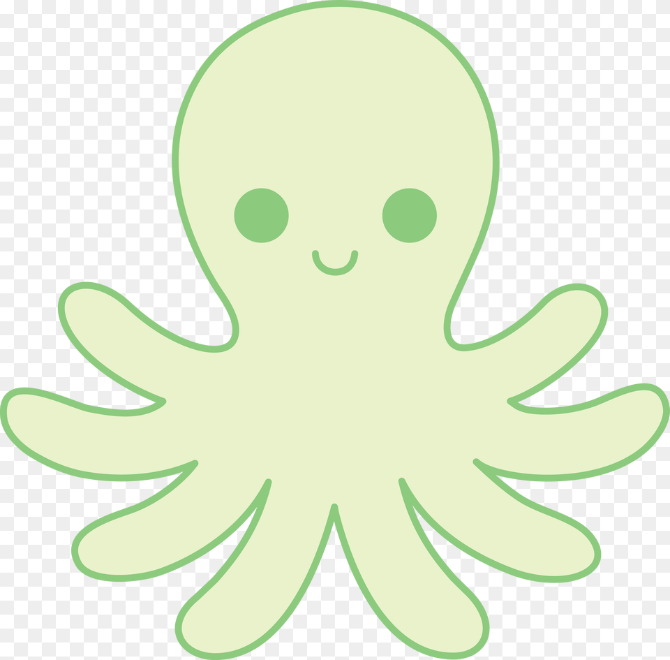 Cute Green Octopus, Alien, Astronomy, Moon, Nature Png