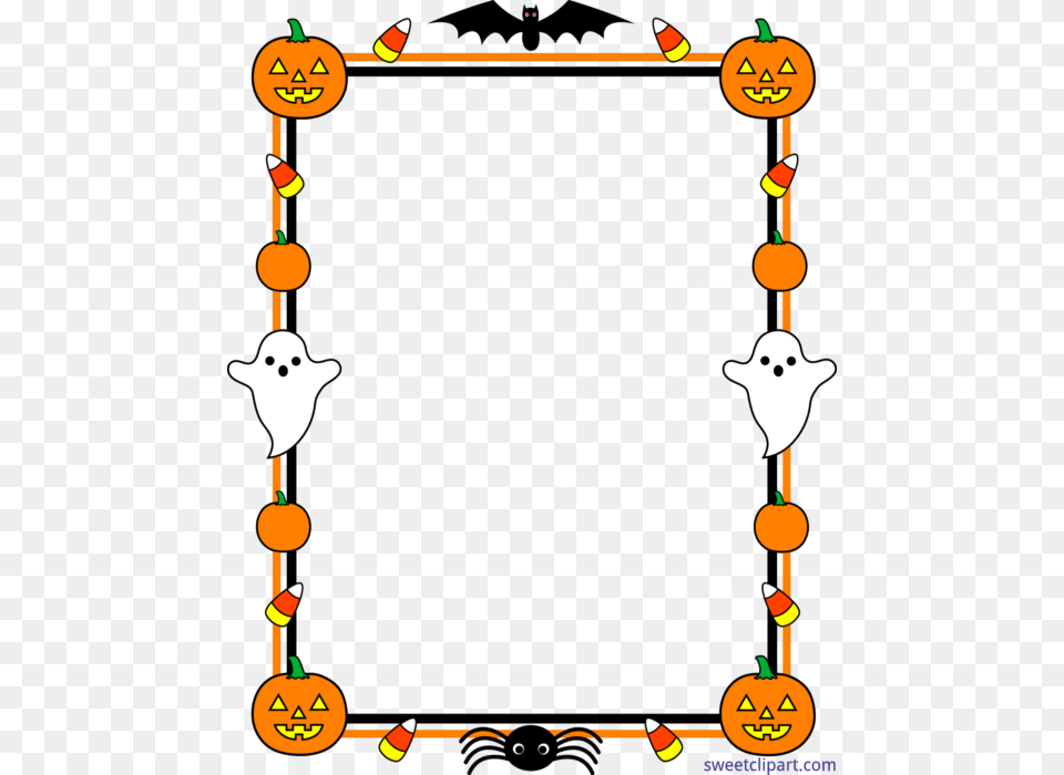 Cute Halloween Border Frame Clip Art Free Png