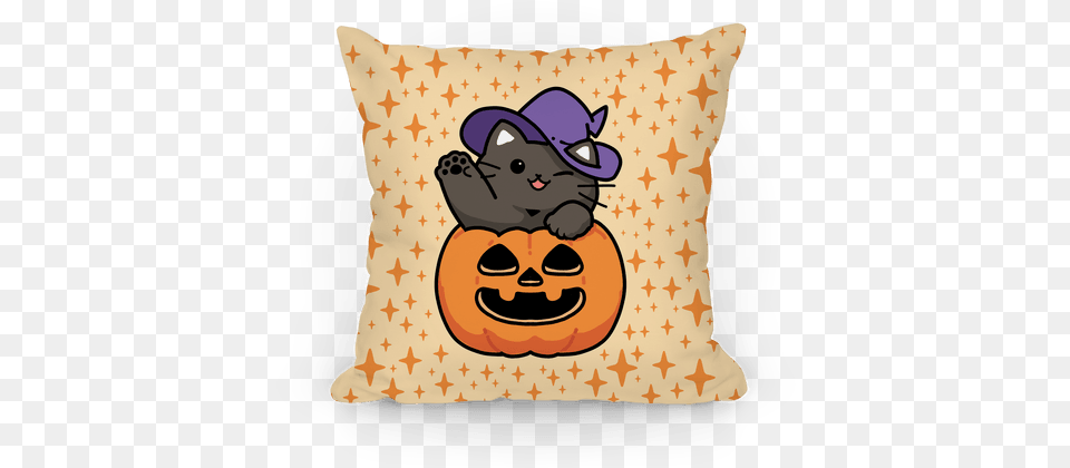 Cute Halloween Cat Pillows Lookhuman Decorative, Cushion, Home Decor, Pillow, Face Free Transparent Png