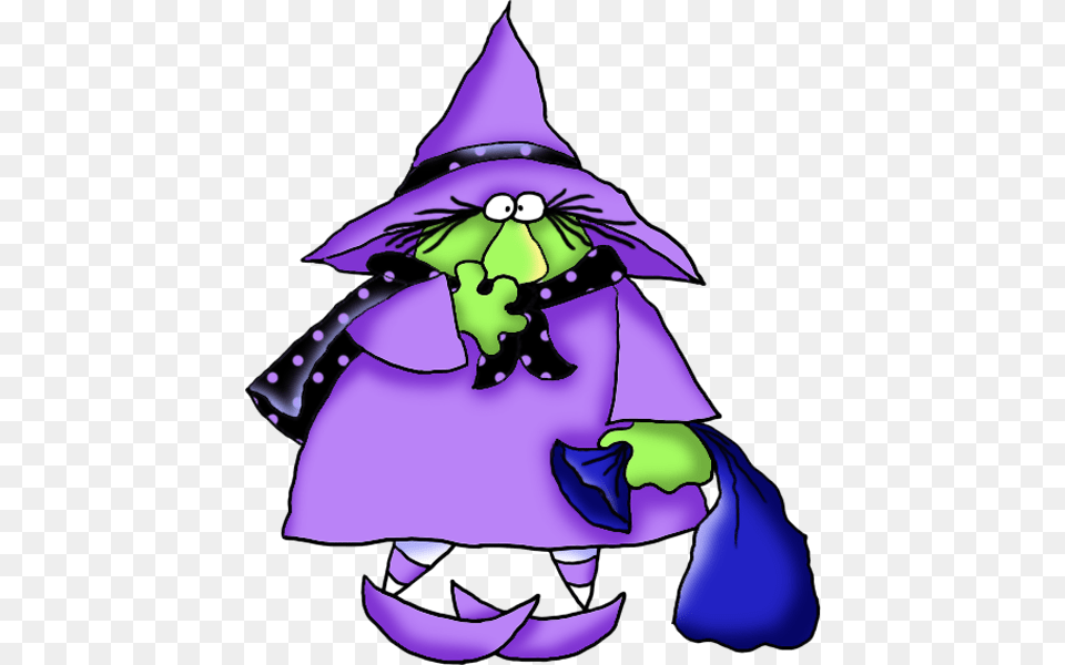 Cute Halloween Clipart 188 Brujas Bruja Clipart, Purple, Person Png Image