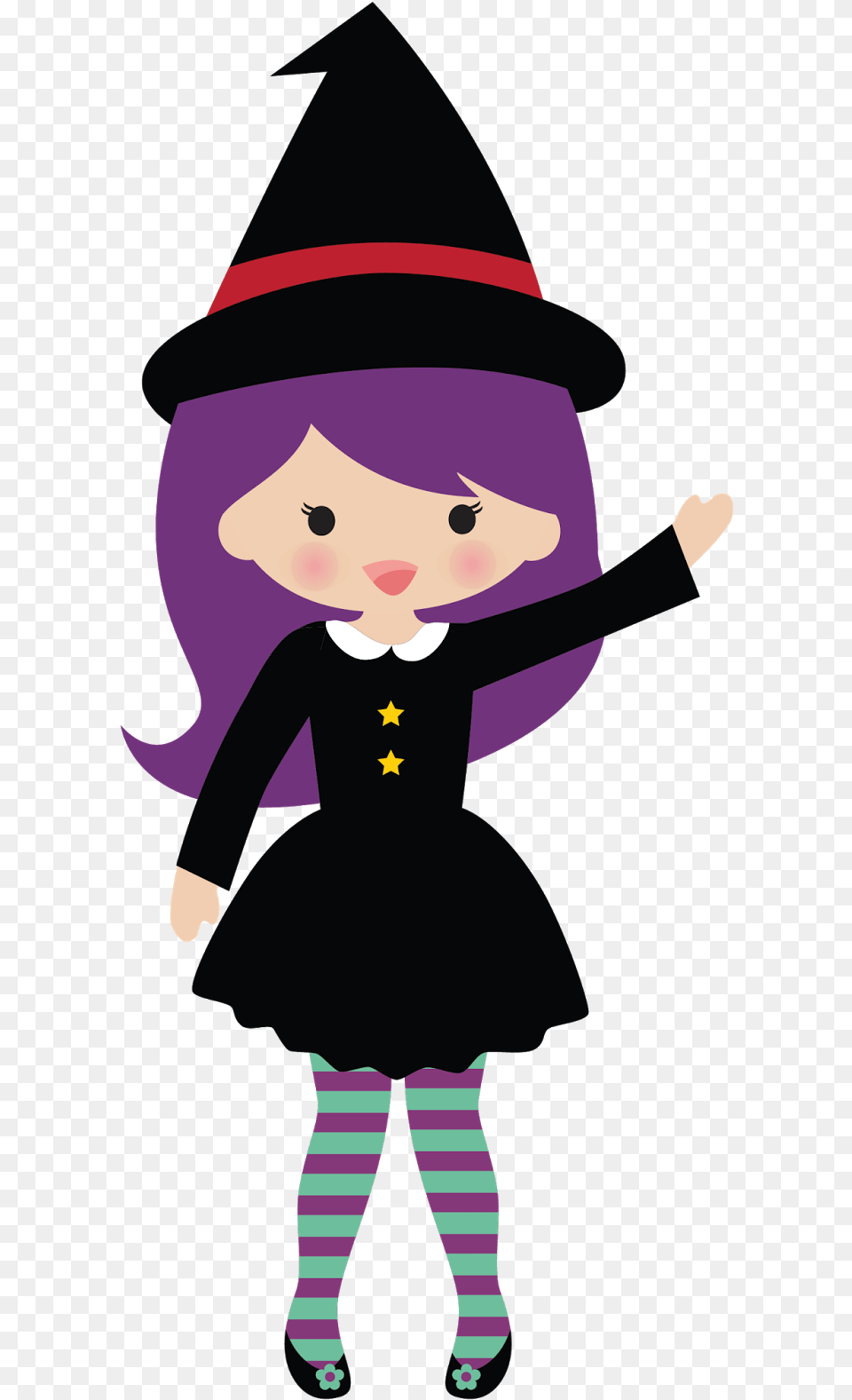 Cute Halloween Clipart Witch Cute Witch Clipart, Purple, Person, Baby, Face Png