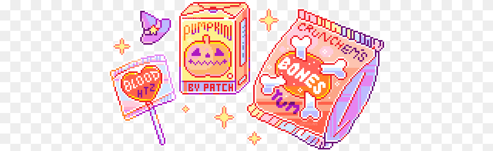 Cute Halloween Pixel, Food, Sweets, Dynamite, Weapon Png Image