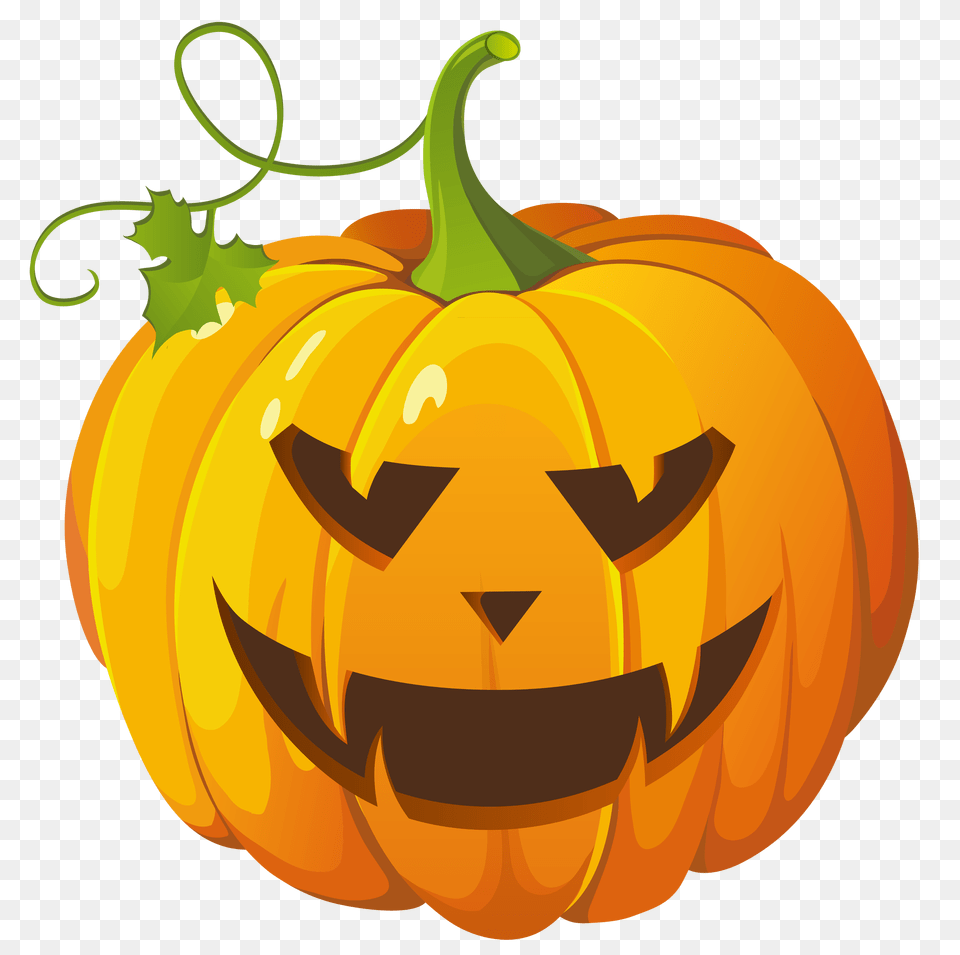 Cute Halloween Pumpkin Clipart, Food, Plant, Produce, Vegetable Free Png