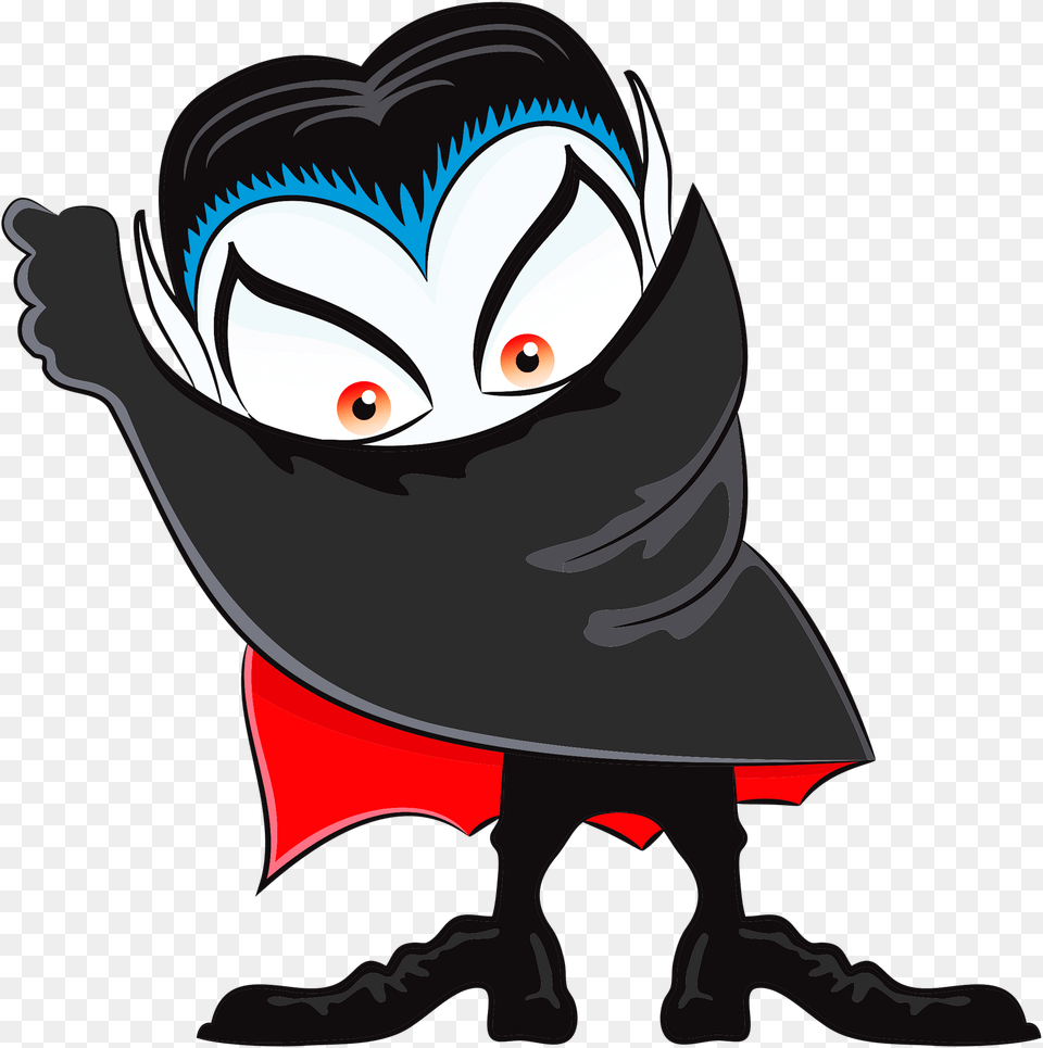 Cute Halloween Vampire Clipart Halloween Vampire Clipart, Book, Comics, Publication, Cape Free Png Download