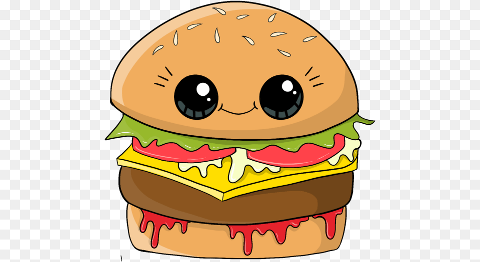 Cute Hamburger Burger Schattig Love Ham Burger Cute, Food, Clothing, Hardhat, Helmet Free Transparent Png