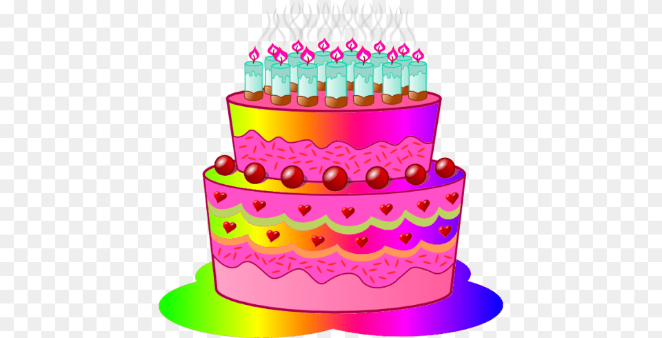 Cute Happy Birthday Cake Clipart Tarjetas De Para Valentina, Birthday Cake, Cream, Dessert, Food Free Png Download