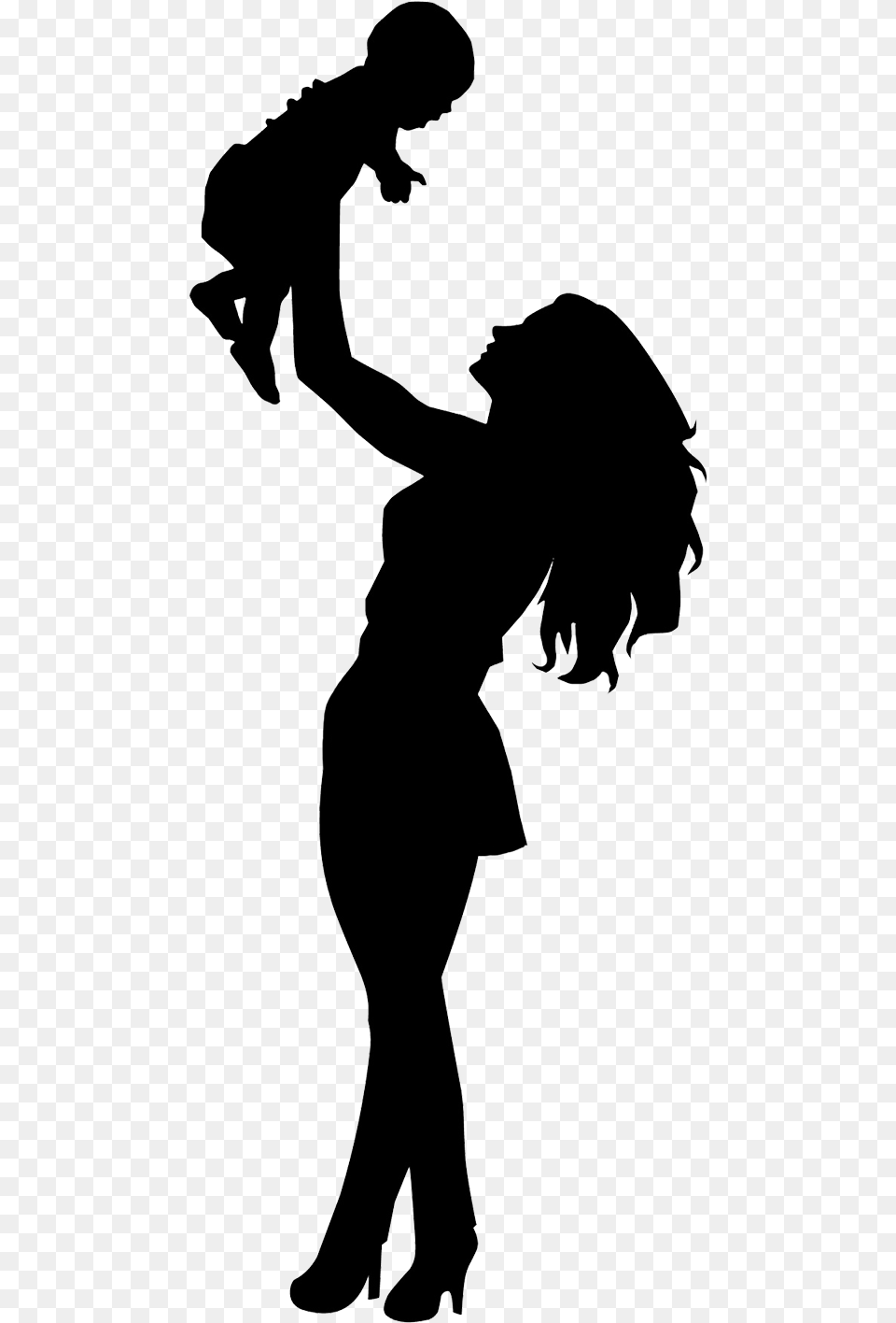 Cute Happy Womens Day, Silhouette, Dancing, Leisure Activities, Person Free Transparent Png