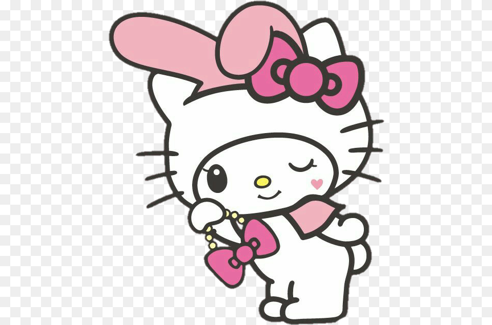 Cute Hellokitty Mymelody Cosplay Cute Hello Kitty, Baby, Person, Cartoon, Face Png Image