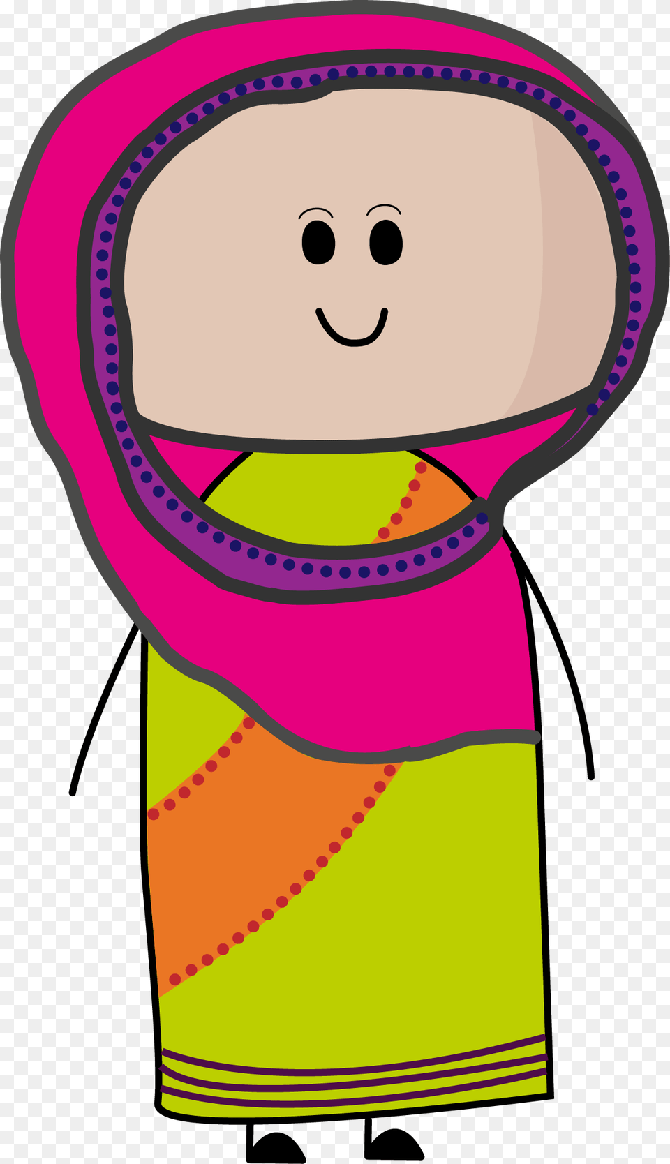 Cute Hindu Indian Clipart Character Vector Illustrated Vector, Clothing, Hat, Baby, Person Free Transparent Png