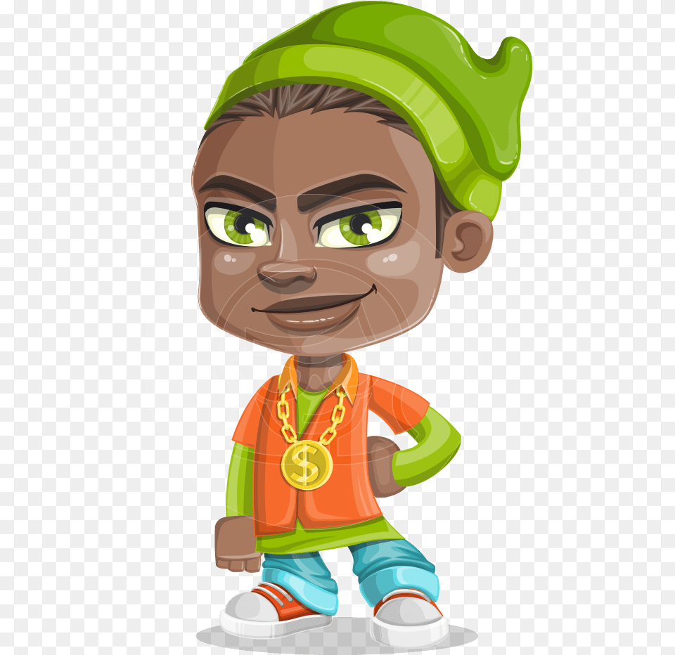 Cute Hip Hop Boy Cartoon Vector Character Aka Tray Boys Swag Cartoon, Elf, Baby, Person, Photography Free Transparent Png
