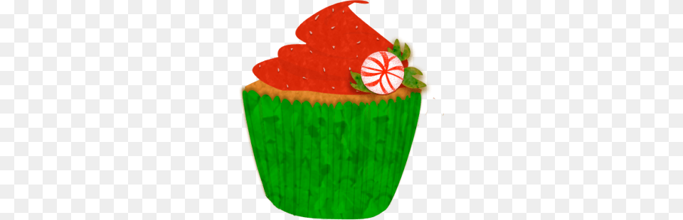 Cute Holiday Cupcake Clipart, Berry, Produce, Plant, Fruit Free Transparent Png