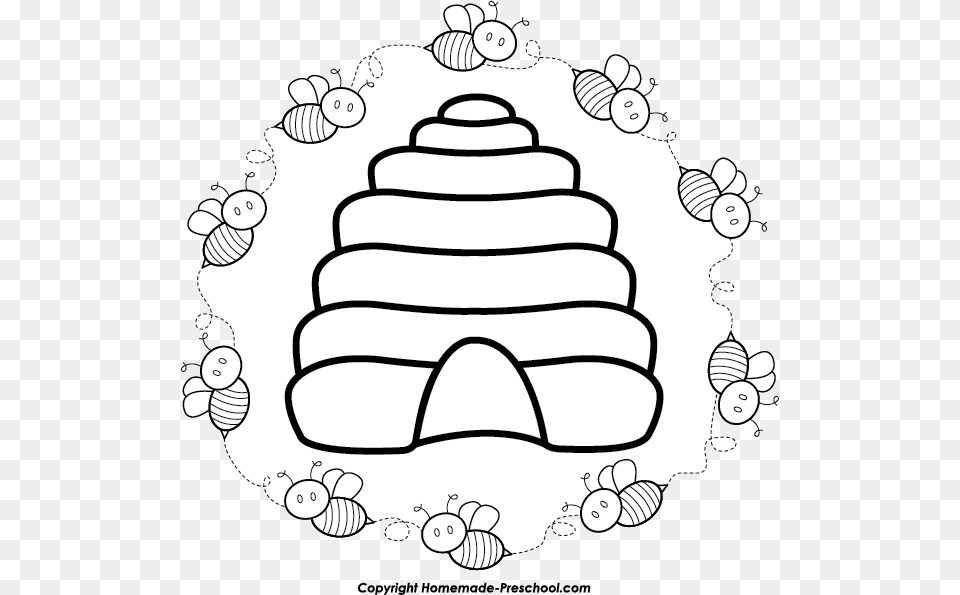 Cute Honey Bee Clipart Black And White, Outdoors, Nature, Snow, Face Free Png