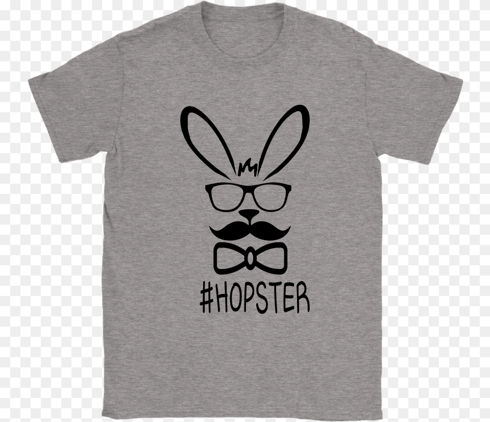 Cute Hopster Rabbit With Glasses Hipster Bunny Mustache T Shirt Red White And Blue Eagle, Clothing, T-shirt, Accessories Free Png Download