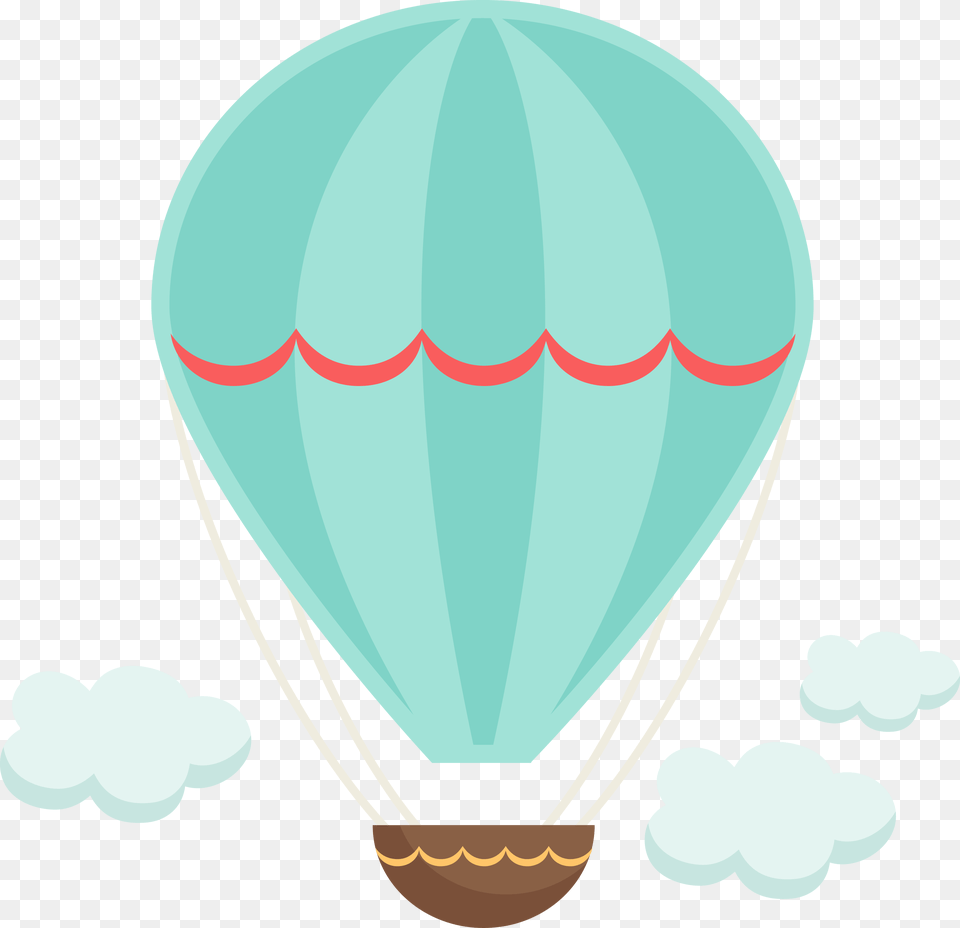 Cute Hot Air Balloon Clipart, Aircraft, Hot Air Balloon, Transportation, Vehicle Free Png