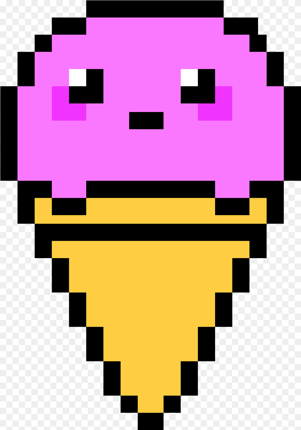 Cute Ice Cream Pixel Art, Purple, First Aid Free Png Download