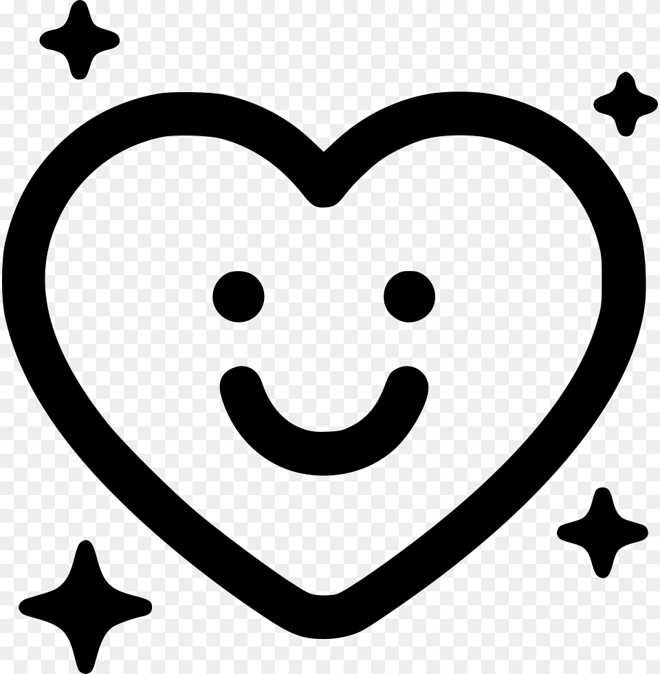 Cute Icon Cute Hearts Icon, Stencil, Heart, Symbol Free Png Download